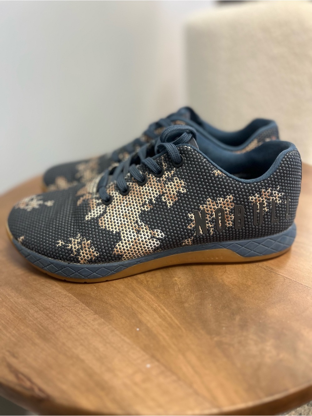 NOBULL Navy and Tan Training Shoes
